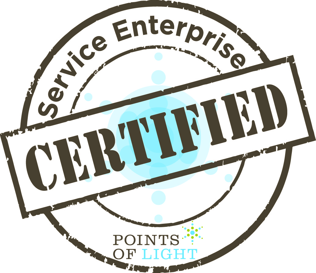 Points of Light Service Enterprise Certification seal